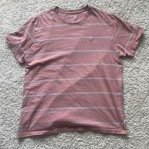 Katin Mens Red Striped Tee size Large